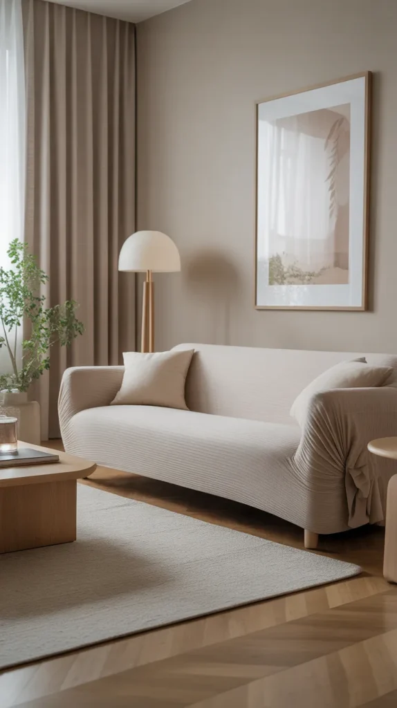 Stretch Knit Slipcovers for a Clean, Minimal Look