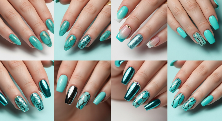 Stunning Turquoise Nail Ideas