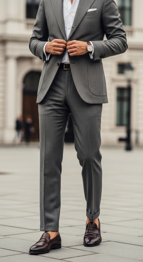 Tailored Blazer With Straight-Leg Trousers