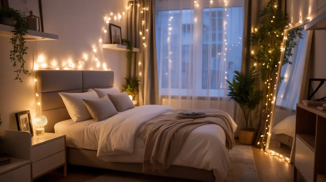 Trendy Fairy Lights Bedroom Ideas