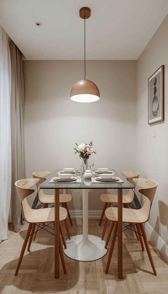 Try A Glass Dining Table For An Open Look