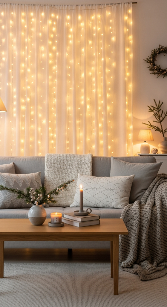 Twinkling Wall Fairy Light Curtain