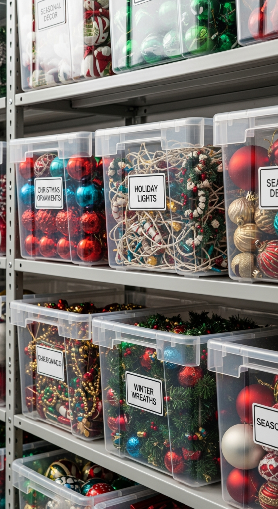 Use Clear Storage Containers for Better Visibility