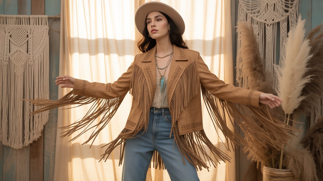 Vintage Fringe Jacket Outfit Ideas