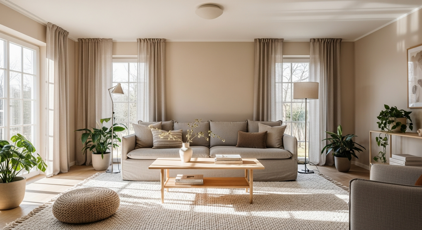 Warm Minimalism Living Room Ideas