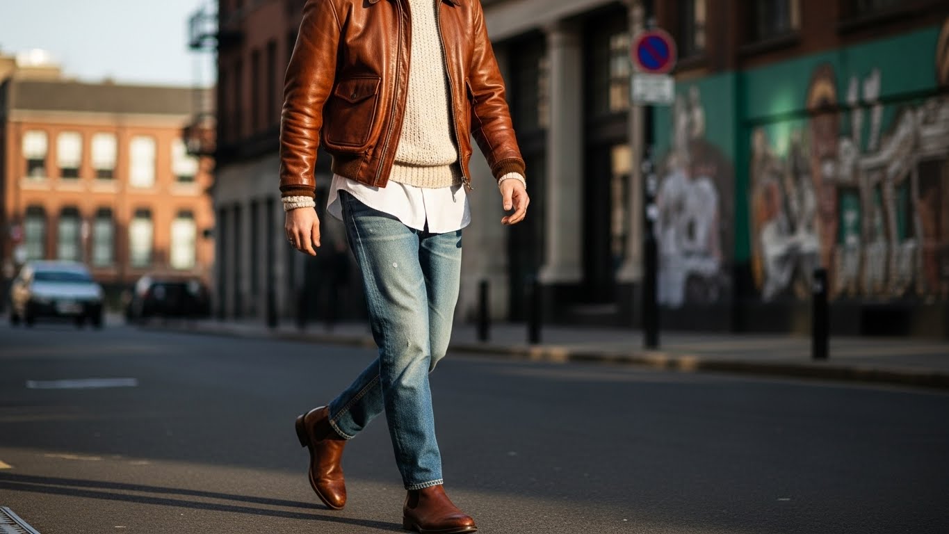 Ways to Style a Vintage Leather Bomber