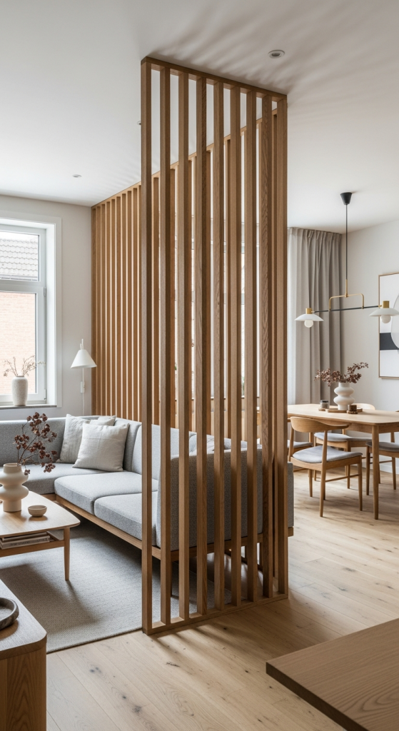 Wooden Slatted Divider