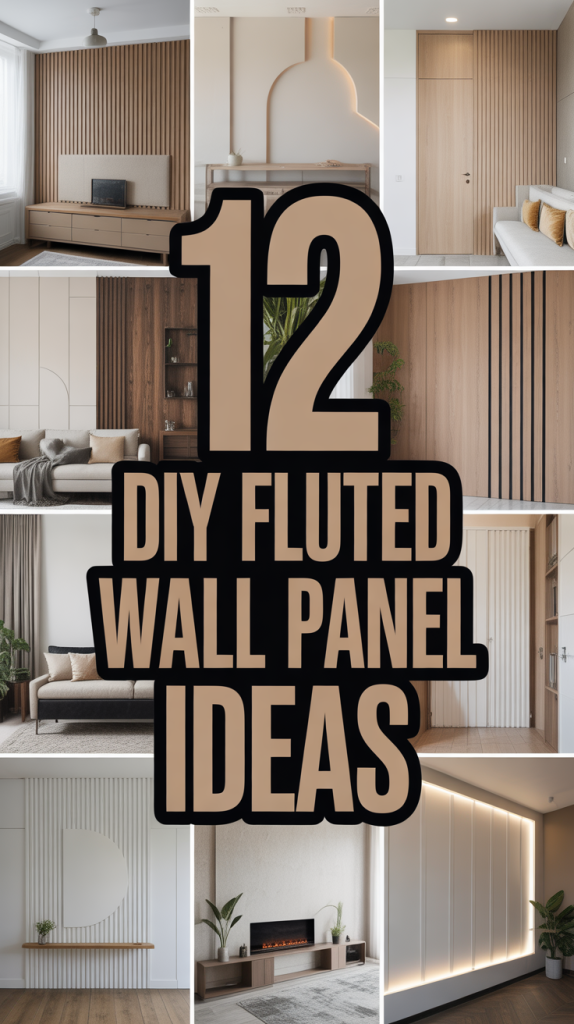 DIY Fluted Wall Panel Ideas