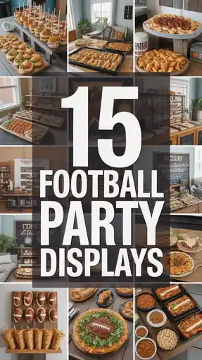 Football Party Food Displays