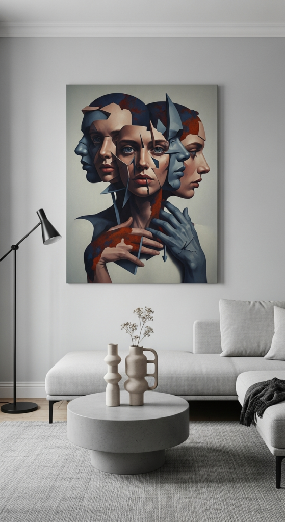 Abstract Face And Body Art