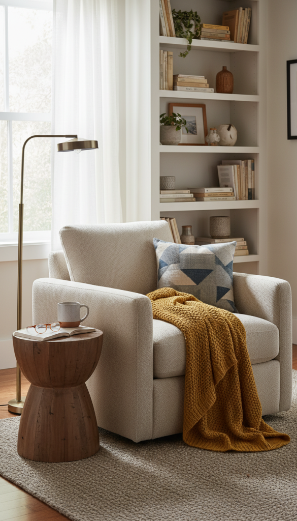 Accent Chair with Deep Cushioning