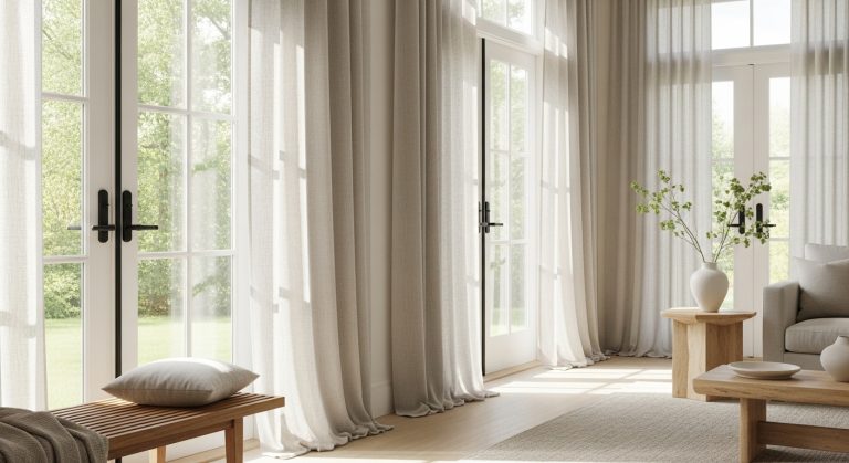 Airy Linen Curtain Styling Ideas