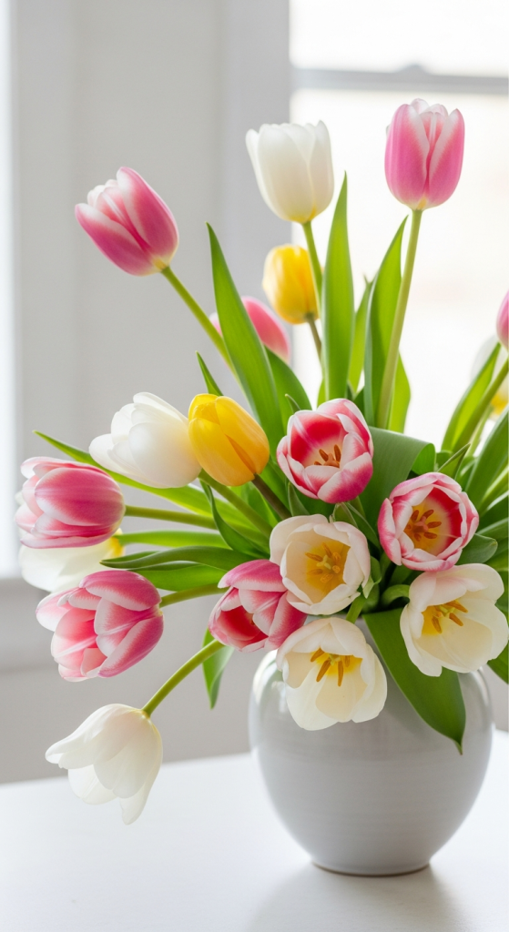Asymmetrical Tulip Arrangement