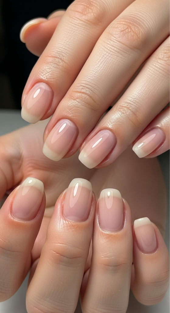 Barely-There Nude Soap Nails