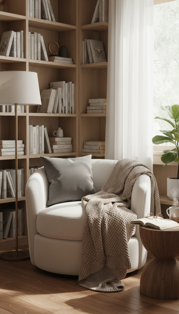 Barrel Chair for Enclosed Comfort