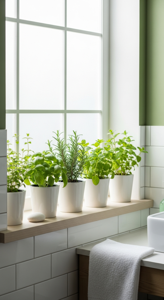 Bathroom Herb Garden