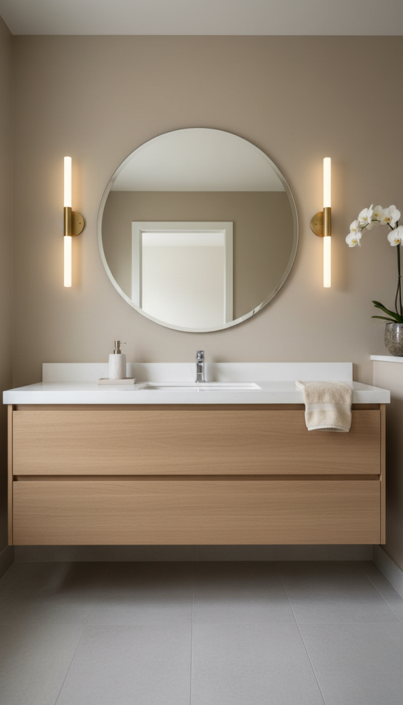 Bathroom Vanity Wireless Sconce Hack