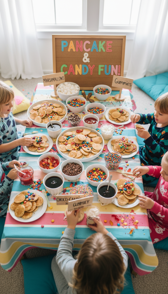 Breakfast Candy Pancake Bar