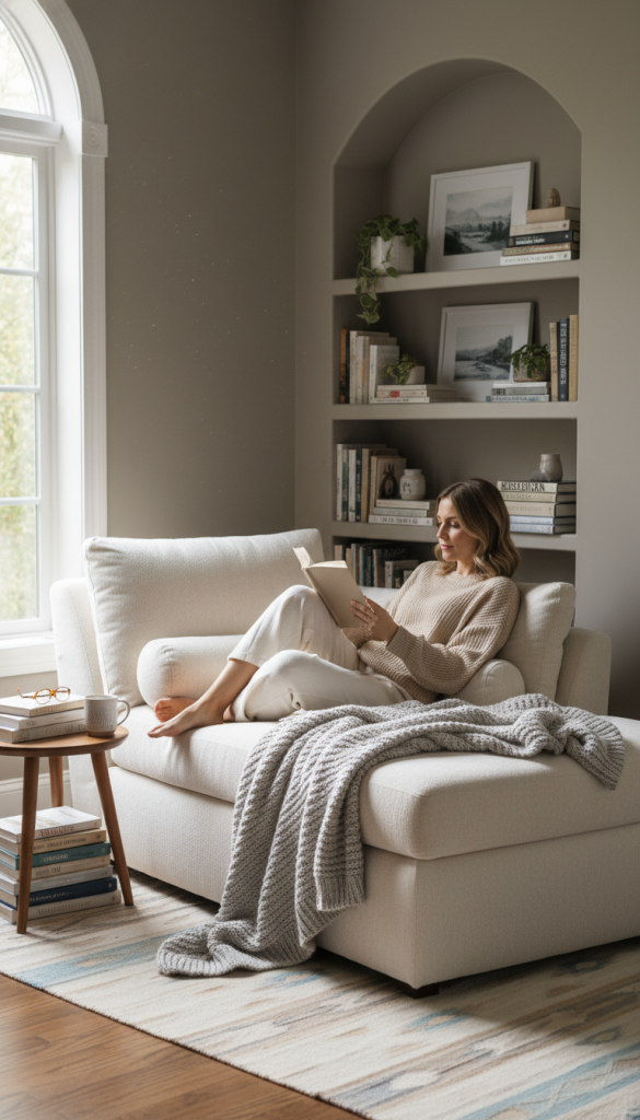 Chaise Lounge for Relaxed Reading