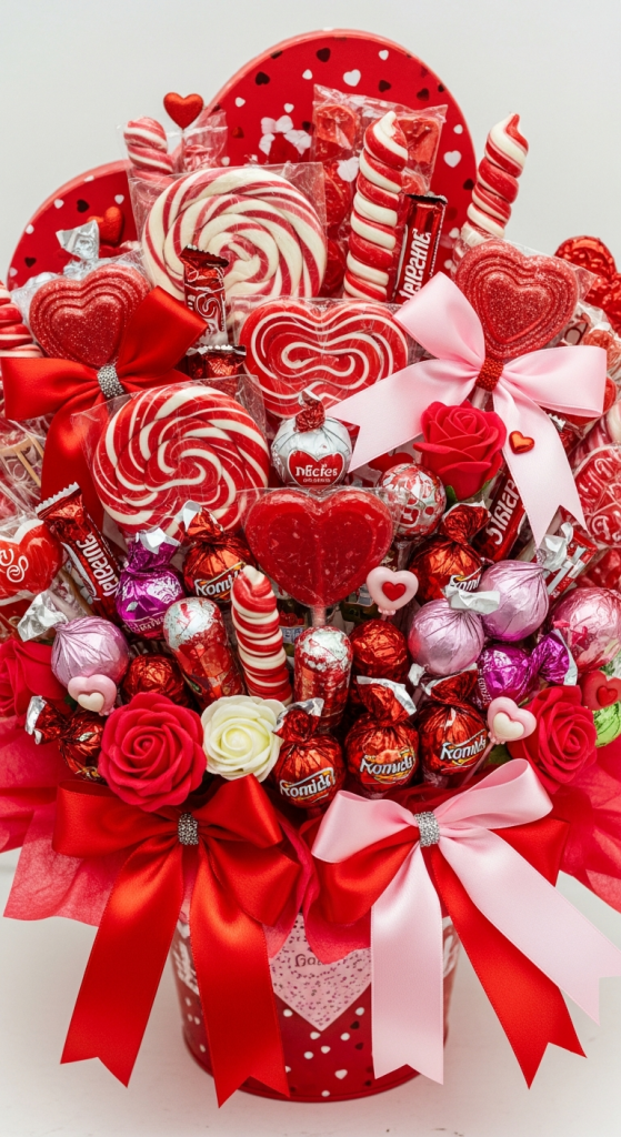 Chocolate And Lollipop Mixed Bouquet