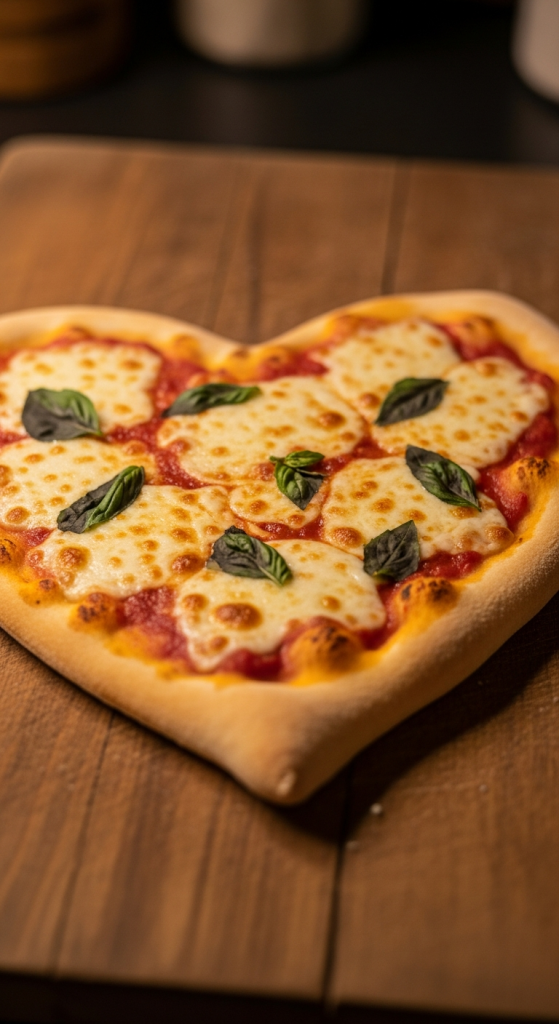 Classic Cheese Heart Pizza