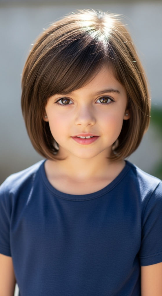 Classic Kitty Cut With Side Bangs