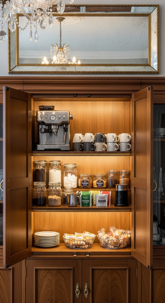 Dining Room Cabinet Coffee Station