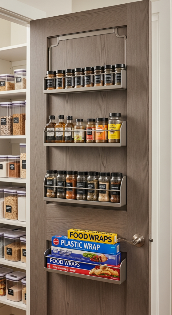 Door-Mounted Storage Racks