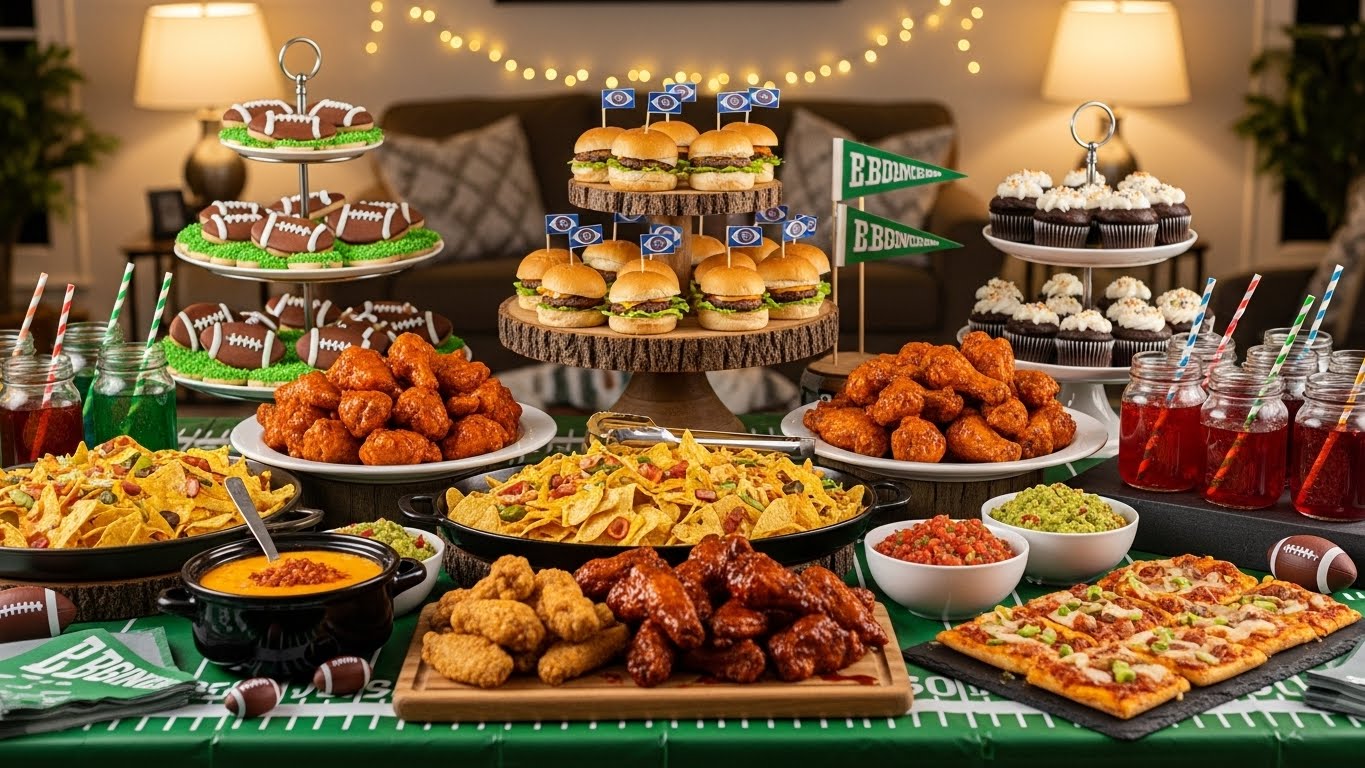 Football Party Food Displays