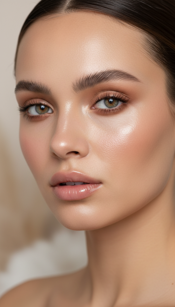 Glazed Skin Cold Girl Look