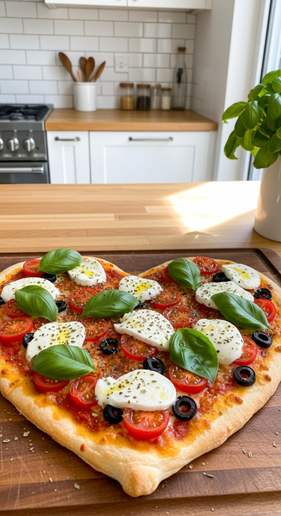 Gluten-Free Heart Pizza