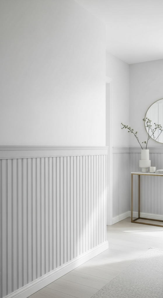 Half-Wall Fluted Paneling