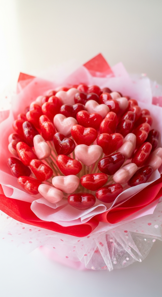Heart-Shaped Lollipop Bouquet