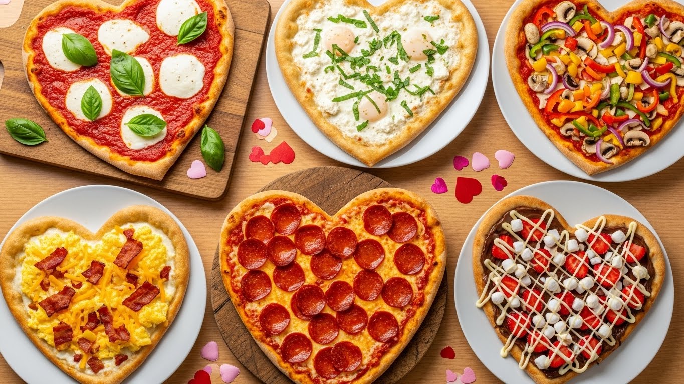 Heart Shaped Pizza DIY Ideas