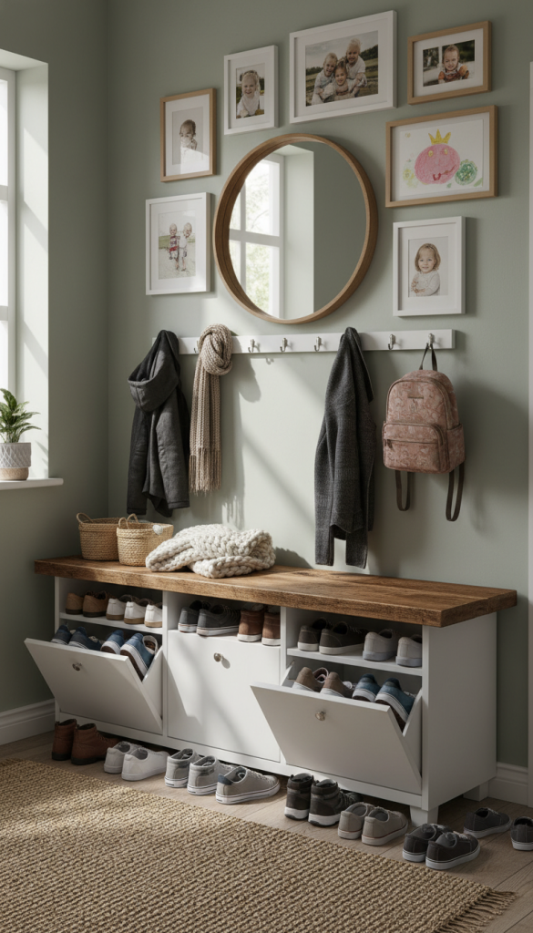 Hemnes Shoe Cabinet with Bench Top