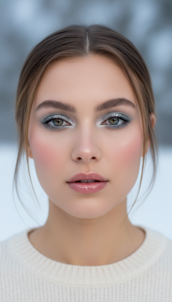 Icy Blue Accent Cold Girl Look