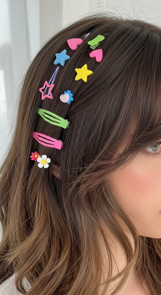 Kitty Cut With Hair Clips