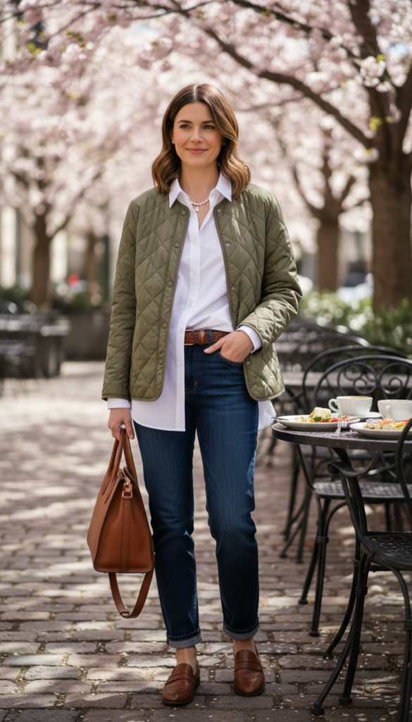 Layered Over a Button-Down Shirt