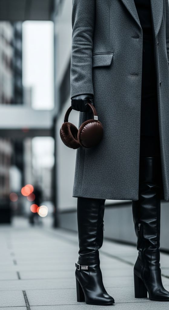 Leather Or Faux Leather Ear Muffs