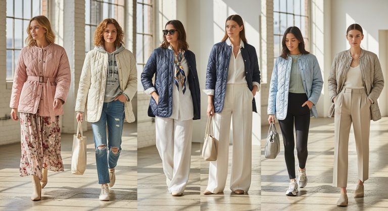 Lightweight Quilted Jacket Spring Layering Ideas