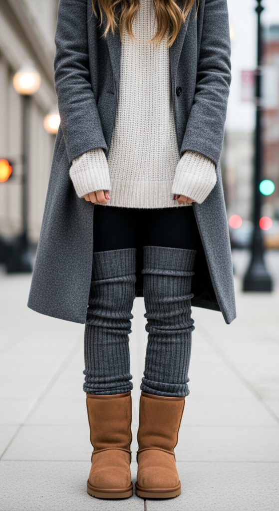 Long Coat Over Casual Layers