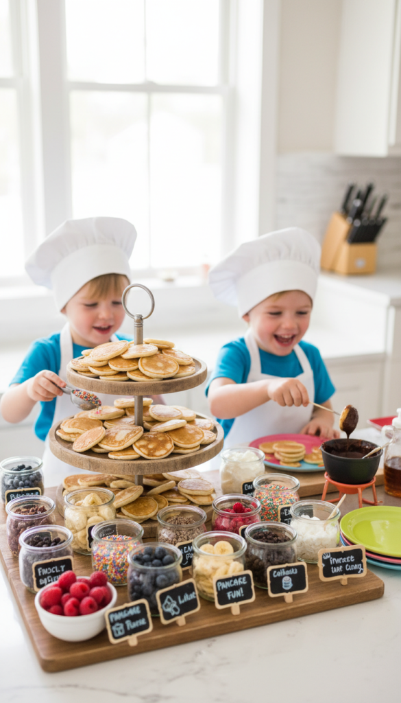 Mini Pancake Bar Setup