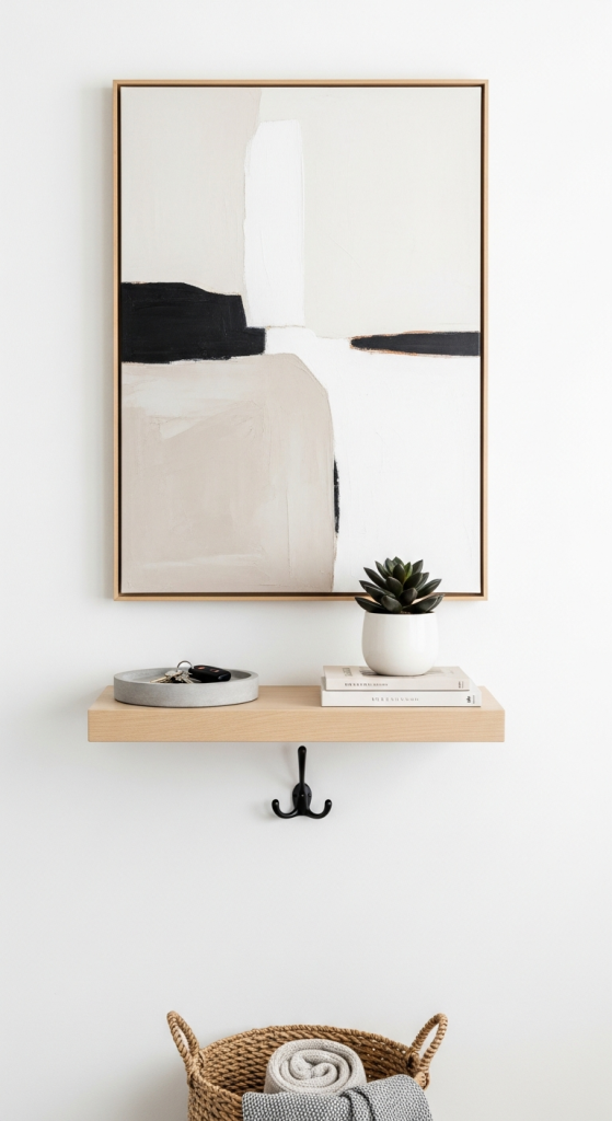 Minimal Drop Zone With Statement Art