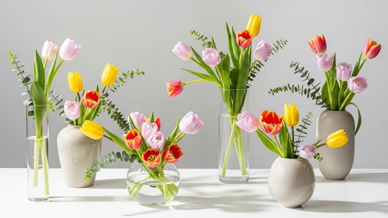 Minimalist Tulip Arrangements for Spring Vibes