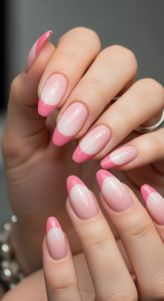 Ombre Pink French Tips