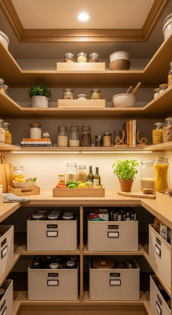 Open Shelf Styling With Practical Decor