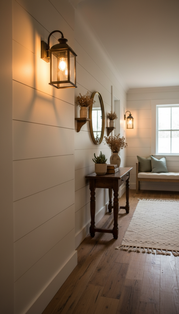 Outdoor-Inspired Wireless Sconce Indoors