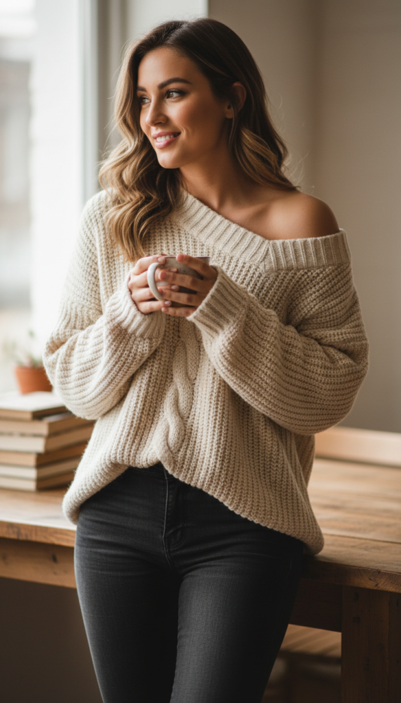 Oversized Slouchy Knit Top
