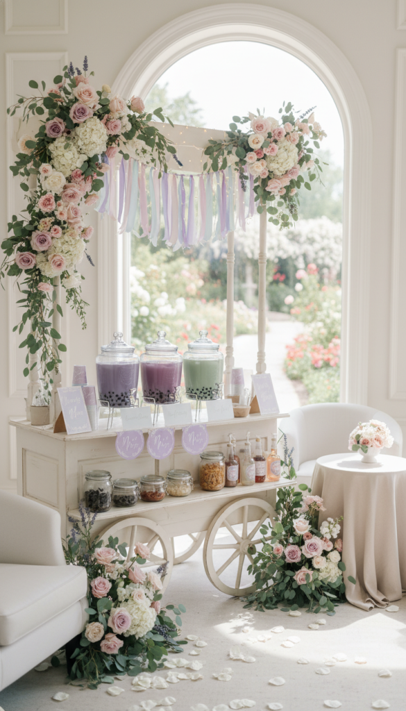 Pastel-Themed Boba Tea Bar
