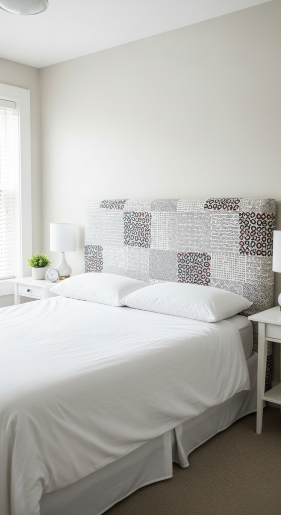Patterned Fabric Headboard